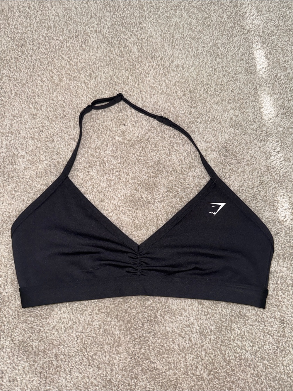 Gymshark Black Seamless Halter Bralette